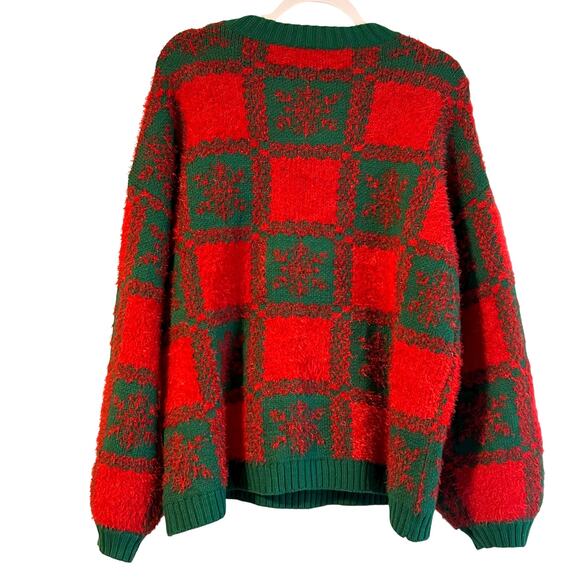 Holiday Time Christmas Sweater Fashion Bulldog Sequins Beads SZ L 12-14 - Picture 6 of 9